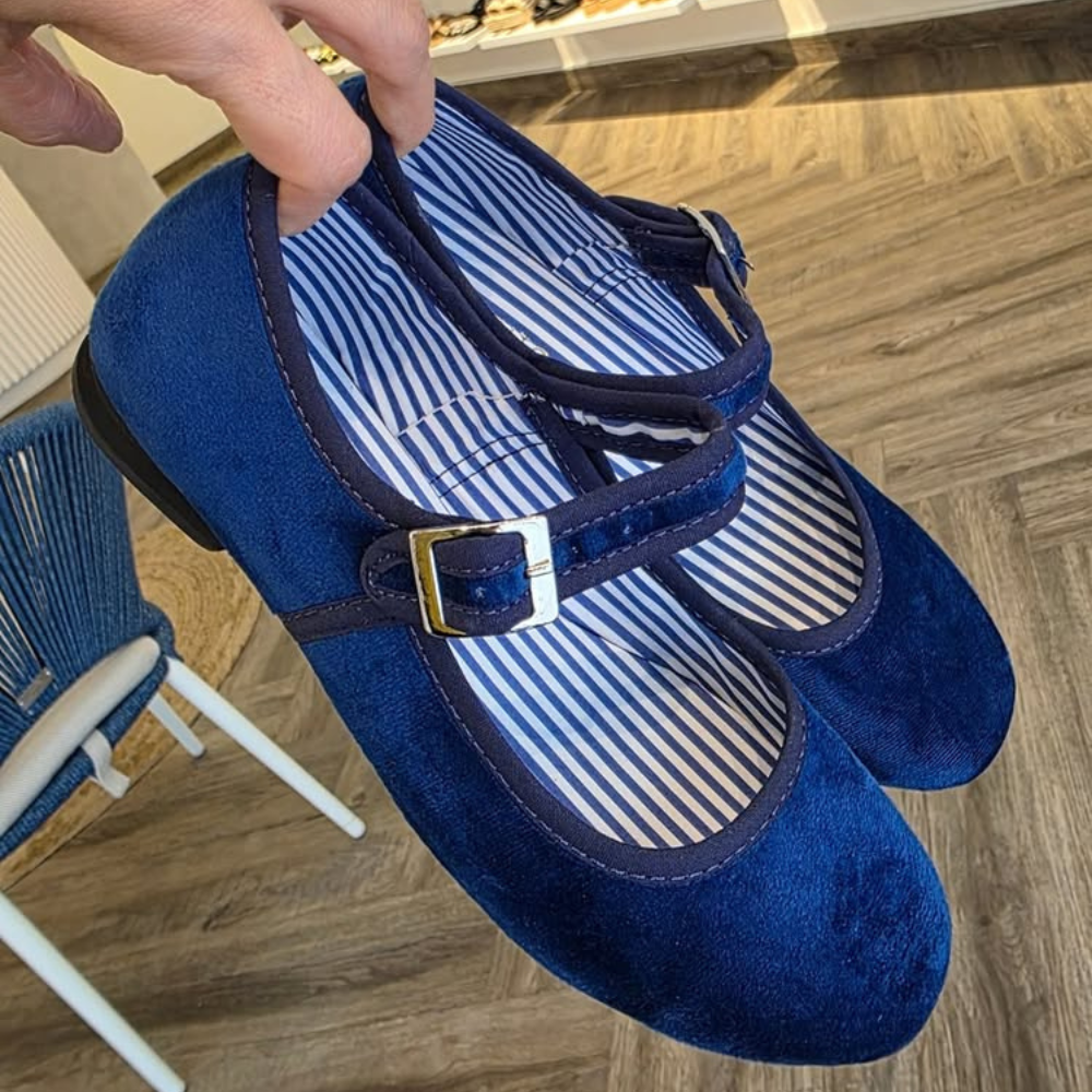 Wildleder Mary Jane Ballerinas